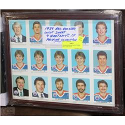 1984 RED ROOSTER UNCUT CARDS INCL 4 GRETZKY'S