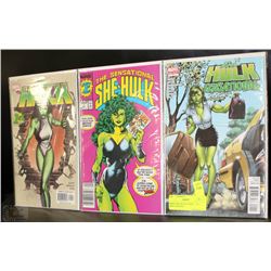 THREE SHE-HULK COMICS - ALL FIRST EDITIONS