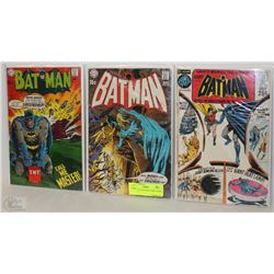 SILVER AGE BATMAN COMICS FROM 1969-70