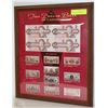 Image 1 : THE TWO DOLLAR BILLS OF CANADA  FRAMED PICTURE
