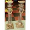 Image 1 : 2 NEW CHAPPEL LOOKING CANDLE HOLDERS