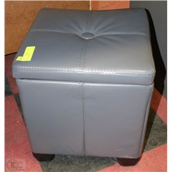 GREY OTTOMAN WITH STORAGE