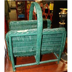 LARGE WICKER LOG HOLDER