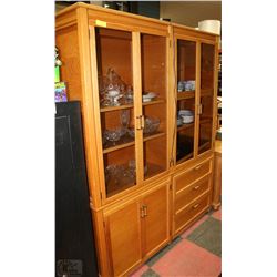 WOOD DISPLAY CABINET