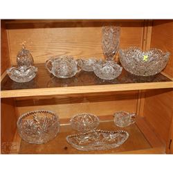 LARGE ASSORTMENT OF PINWHEEL CRYSTAL