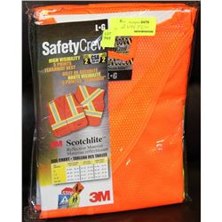 BUNDLE WITH 2 SIZE L SAFETY CREW HI-VIS VESTS