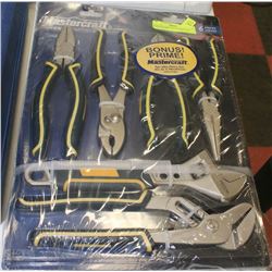 NEW MASTERCRAFT PLIERS AND WRENCH SET