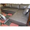 Image 1 : NEW GREY LEATHERETTE 'L' SHAPE SECTIONAL
