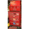 Image 1 : RED ROLLING 2-TIER TOOLBOX WITH KEY