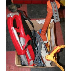 LARGE BOX WITH ASSORTED  BOYS TOYS