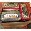Image 1 : BOX OF DECORATIVE TIN BOXES