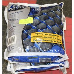 LOT OF 3 BAGS OF NEW CERAMIC BARBEQUE BRIQUETTES