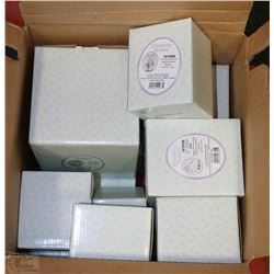 BOX OF ASSORTED CHERISHED TEDDIES ORNAMENTS