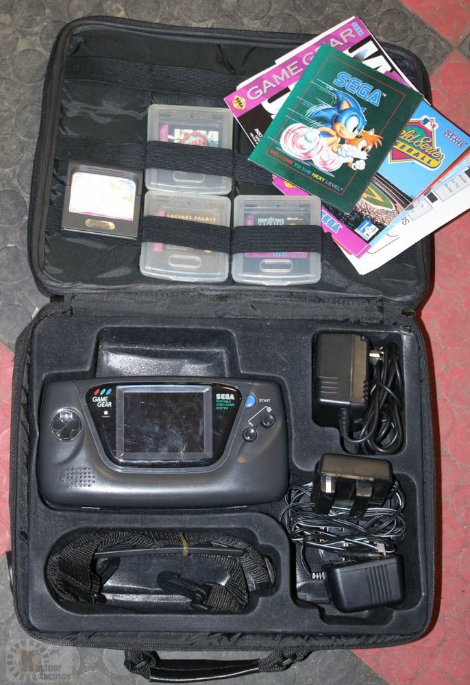 SEGA GAME GEAR WITH ALL ACCESSORIES & CASE Kastner Auctions