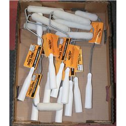 LOT OF 11 NEW HOTDOG ROLLERS PAINT BRUSHES WITH