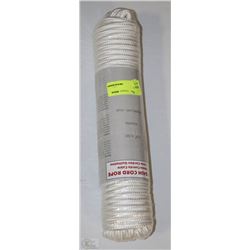 100'  3/8" POLYESTER ROPE SOLD WITH 5 NEW PAINT