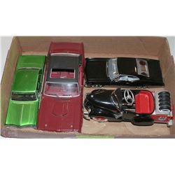 FLAT WITH 4 COLLECTOR DIE CAST CARS INCL.