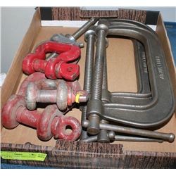 VARIOUS CLAMPS AND CLEVISES