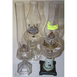 LOT OF 3 VINTAGE LANTERNS