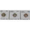 Image 1 : LOT OF 3 CANADIAN SILVER 10 CENT COINS INCL 1929,