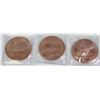 Image 1 : LOT OF 3 COPPER ROUNDS