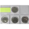 Image 1 : LOT OF 4 CANADIAN ONE DOLLAR COINS INCL 1975 &1977