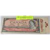 Image 1 : LOT OF 3 CANADIAN TWO DOLLAR BILLS INCL 1954,1974