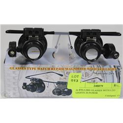 JEWELLERS GLASSES WITH LED LIGHTS 20 POWER