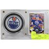 Image 1 : LEON DRAISAITL "ROOKIE" CARD AND PUCK HOLDER