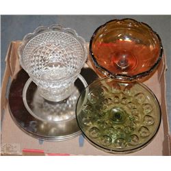 FLAT OF "HOSTING" HOUSEWARE INCL CHARGER PLATES