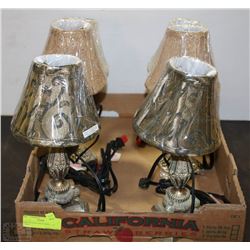 3 SETS OF 2 NEW MATCHING MINI LAMPS