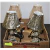 Image 1 : 3 SETS OF 2 NEW MATCHING MINI LAMPS