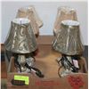 Image 1 : 3 SETS OF 2 NEW MATCHING MINI LAMPS