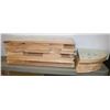 Image 1 : LOT WITH 5 ASSORTED PINE SHELVES