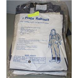 LOT OF 5 NEW 3PC RAINSUITS SIZE LARGE