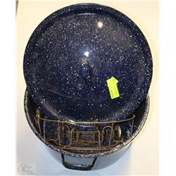 VINTAGE ENAMEL CANNING POT