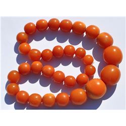 Vintage Natural Butterscotch Amber Necklace 84 Grams