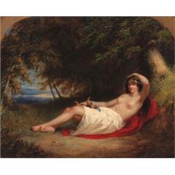 William Sanford Mason (1824-1864) erato, 1858 signed and dated “W. Sanford Mason 1858” (lower rig...