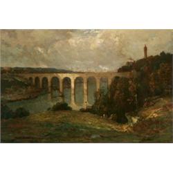 Frederick Ballard Williams (1871-1956) High Bridge and the Harlem River, 1909 signed and dated “F...