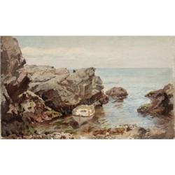 William Trost Richards (1833-1905) The Beach at Graycliff (Conanicut, Rhode Island), circa 1895 s...
