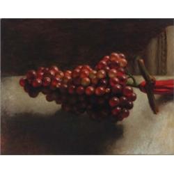 George Henry Hall (1825-1913) Hanging Grapes, 1863 signed and dated “G.H. Hall 1863” (lower right...