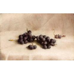Joseph Decker (1853-1924) Grapes on a White Table Cloth oil on canvas 9 x 14 in. (22.9 x 35.5 cm)...