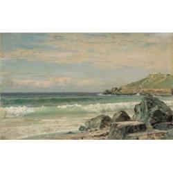 William Trost Richards (1833-1905) A Gentle Surf signed “Wm T. Richards” (lower right) oil on can...