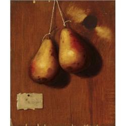 De Scott Evans (1847-1898) Still Life with Apples signed “David” (lower right) oil on canvas 12 x...