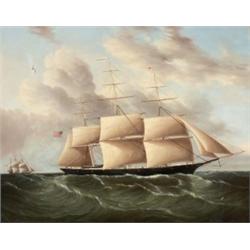 James Edward Buttersworth (1817-1894) The Highflyer, circa 1853 signed “J E Buttersworth” (lower ...