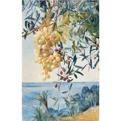 Henry Roderick Newman (1843-1917) A Cluster of Grapes, 1877 signed and dated “HR Newman/ 1877” (l...