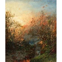 William Louis Sonntag (1822-1900) Woodland Waterfall signed “W. Sonntag. NA” (lower left) oil on ...