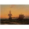 Image 1 : Mauritz Frederik Hendrik De Haas (1832-1895) Sunset, New York, 1881 signed and dated “MFH de Haas...