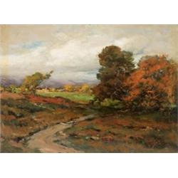 Lawrence Carmichael Earle (1845-1921) Landscape Studies: suite of four paintings each signed “L.C...