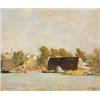 Image 1 : William Langson Lathrop (1859-1938) Keyport, 1936 signed “Lathrop” (lower right) and titled “Keyp...